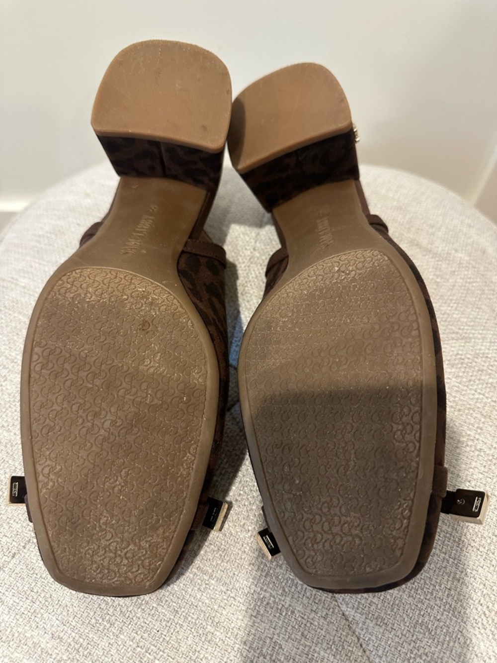 Sam & Libby size 8 Giselle Brown slingback leopard pattern pumps - Picture 10 of 10